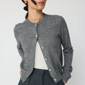 Almina Concept Classic Crew Wool Cardigan